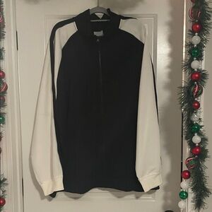 Men's Black and White Sweater